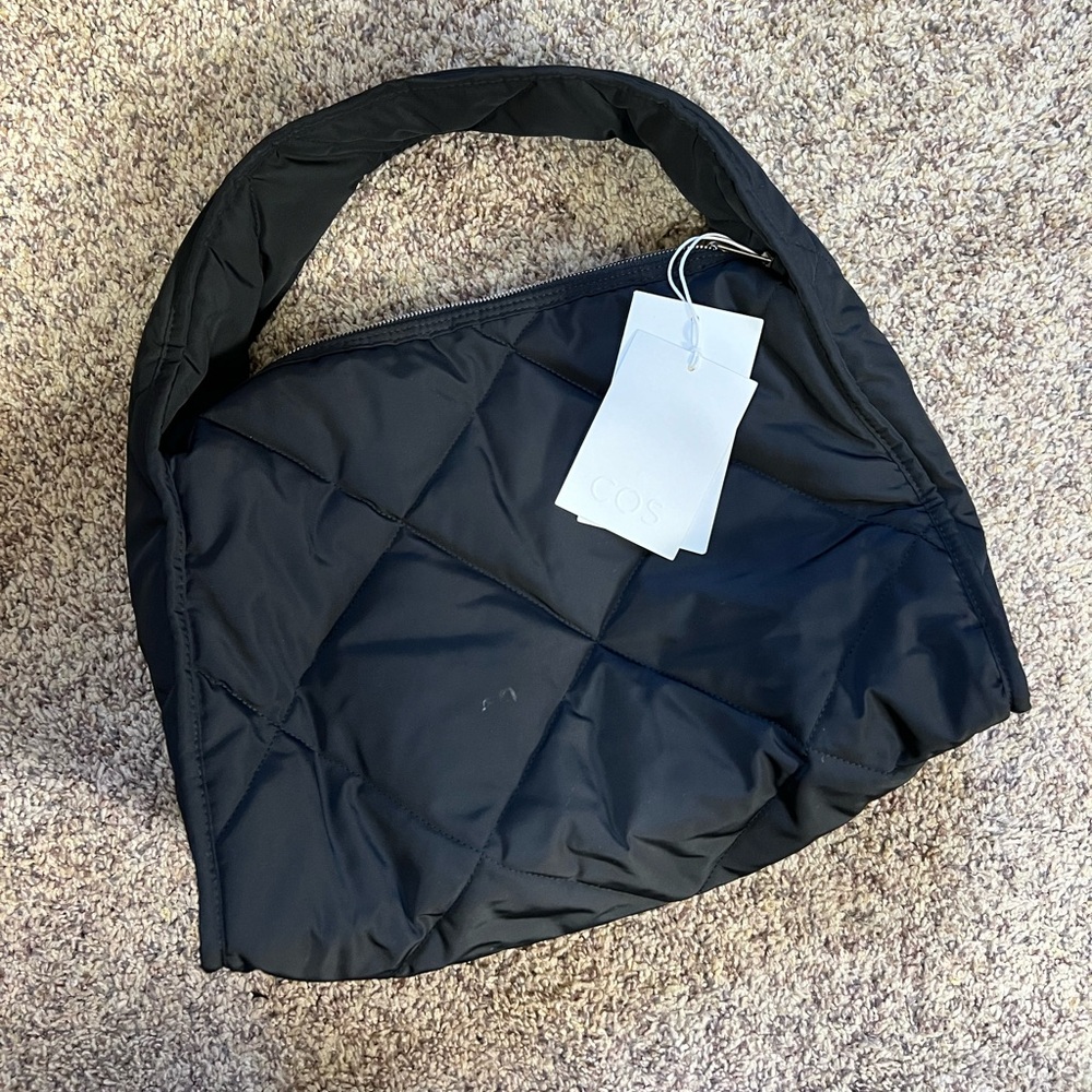 COS diamond quilted bag